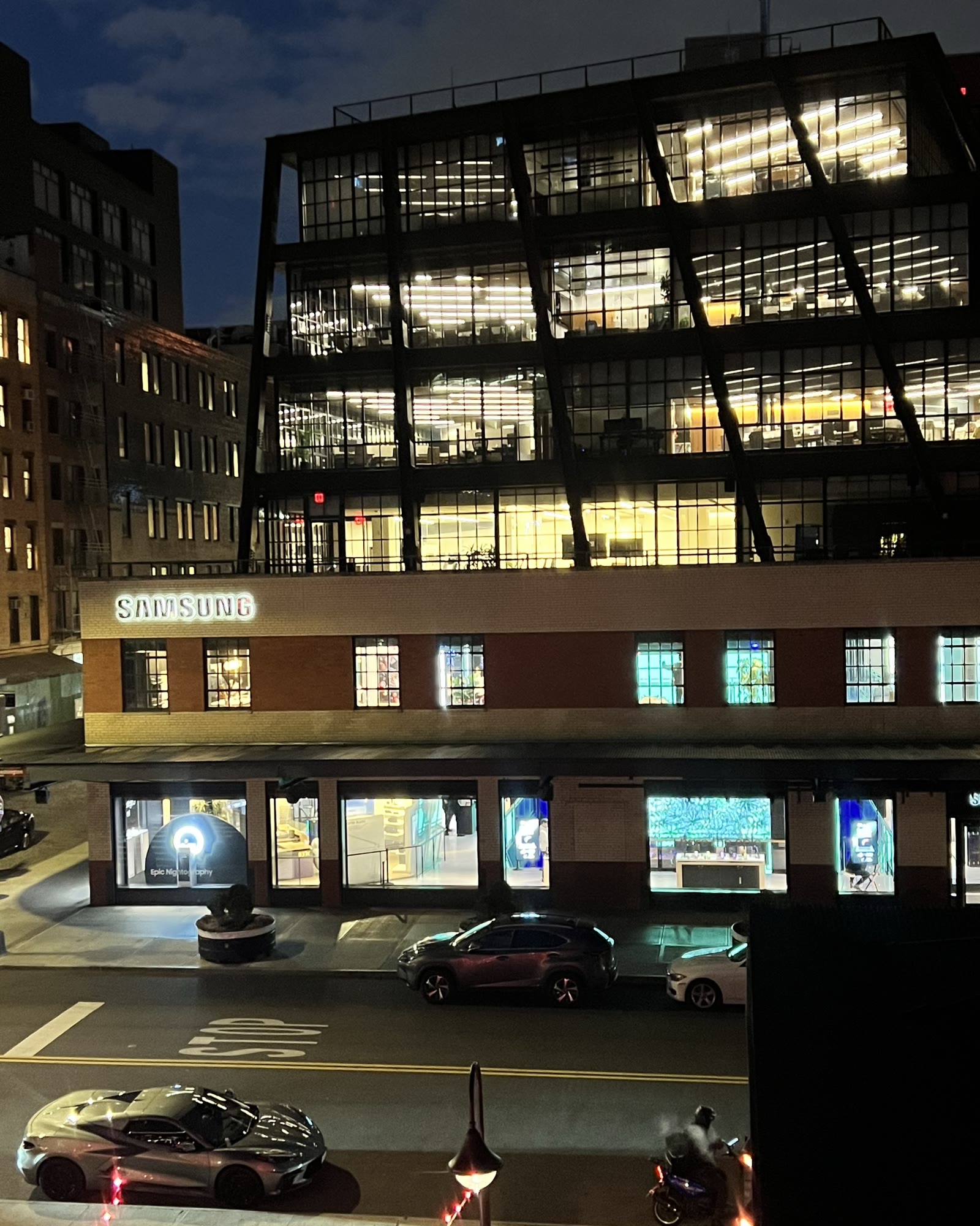 Samsung 837 flagship at night